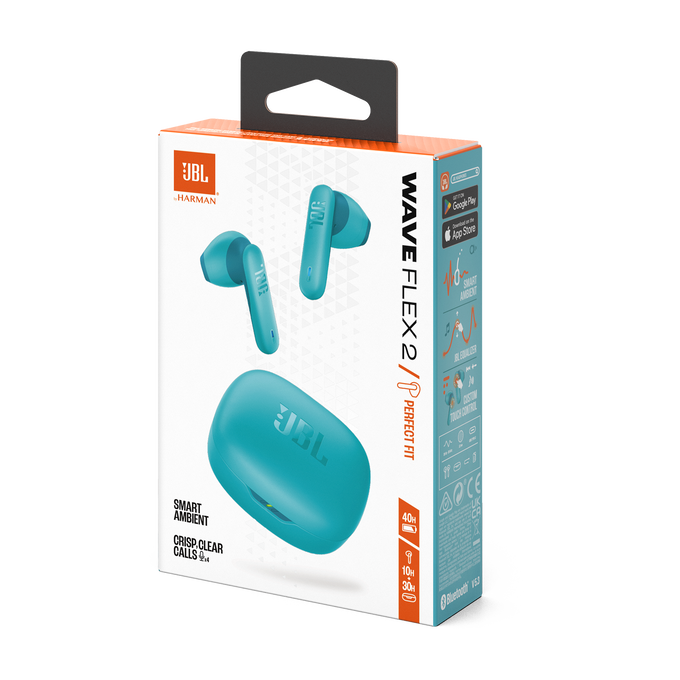 JBL Wave Flex 2 - Blue - True Wireless Earbuds - Detailshot 15 image number null